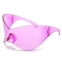 Men's Oversized UV400 Protection Sunglasses Rimless Sun Glasses