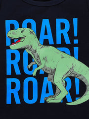 Boys Dinosaur Print Tank Top & Shorts Set
