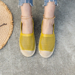 Women's Breathable Espadrille Flat Shoes Slip On Loafers