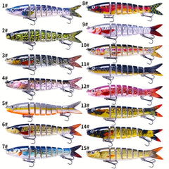 1pc Fishing Lures Section Swimbait CrankBait Bionic Artificial Bait