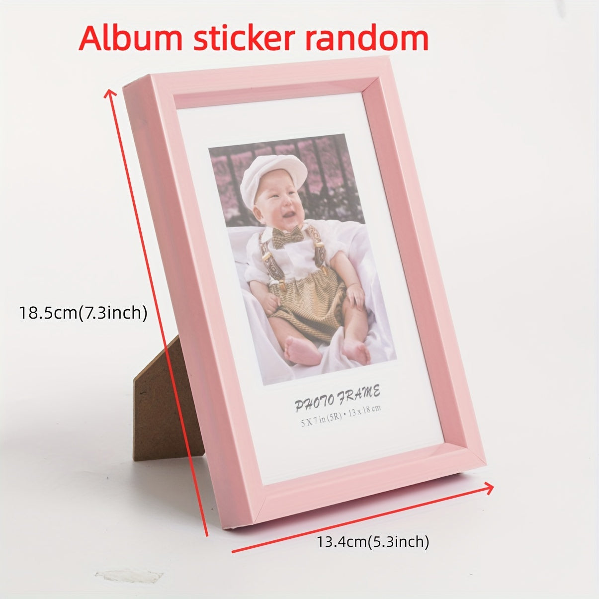 Newborn Boys Girls Plastic Photo Frame Desk Ornament