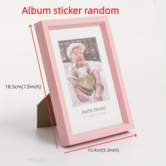 Newborn Boys Girls Plastic Photo Frame Desk Ornament
