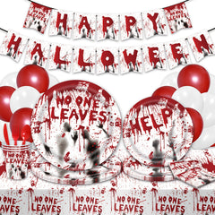 Halloween Scream Party Tableware Set for 16 Guests