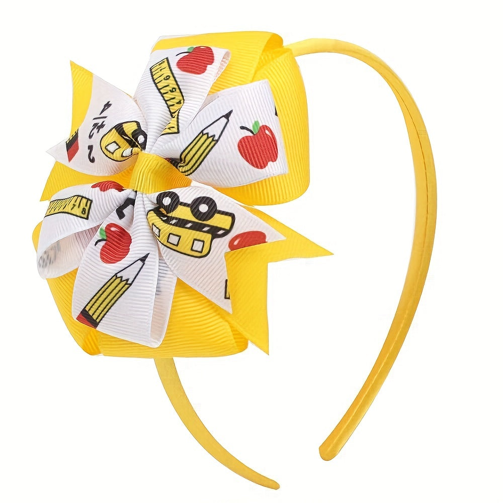 Double Layer Bow Hair Band Sweet Hair Accessories Ribbons Bow Headband