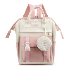Large Capacity Diaper Bag with Floral Design