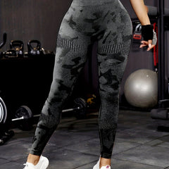 Camo Print Slim Fit Yoga Leggings