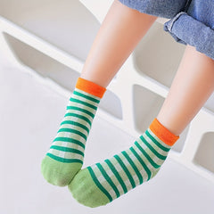 5 Pairs Boys Thin Breathable Soft Socks