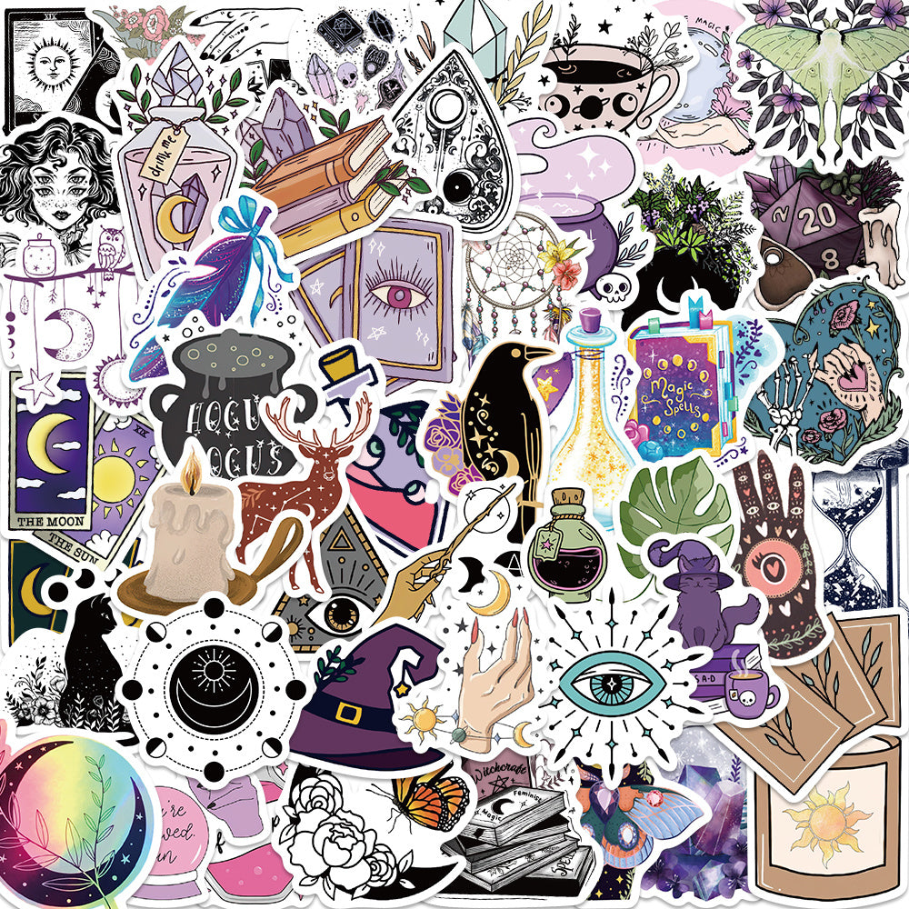 Graffiti Sticker Astrology Tarot Gothic Style Waterproof Kids Girls Gift