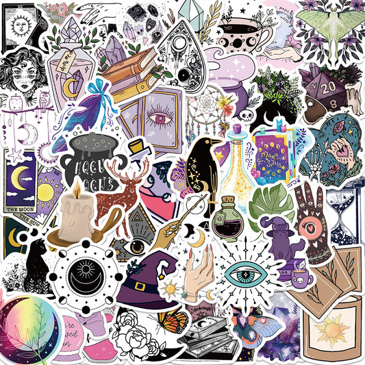 Graffiti Sticker Astrology Tarot Gothic Style Waterproof Kids Girls Gift