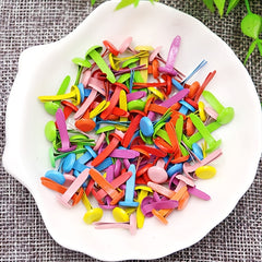 100pcs Mini Metal Brads Fasteners for Paper Crafts Mixed Colors