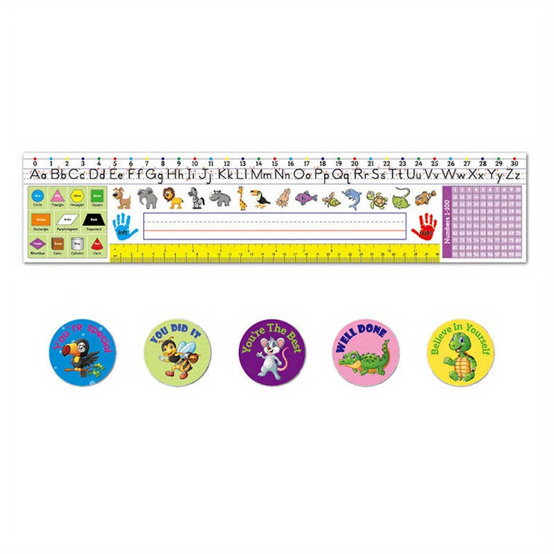 Custom Alphabet Number Line Desk Name Plates