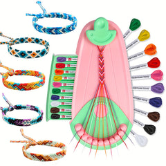 Friendship Bracelet Making Kit with 20 Pre Cut Threads