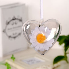 10pcs Heart Plastic Packaging Box Christmas Candy Plastic Box