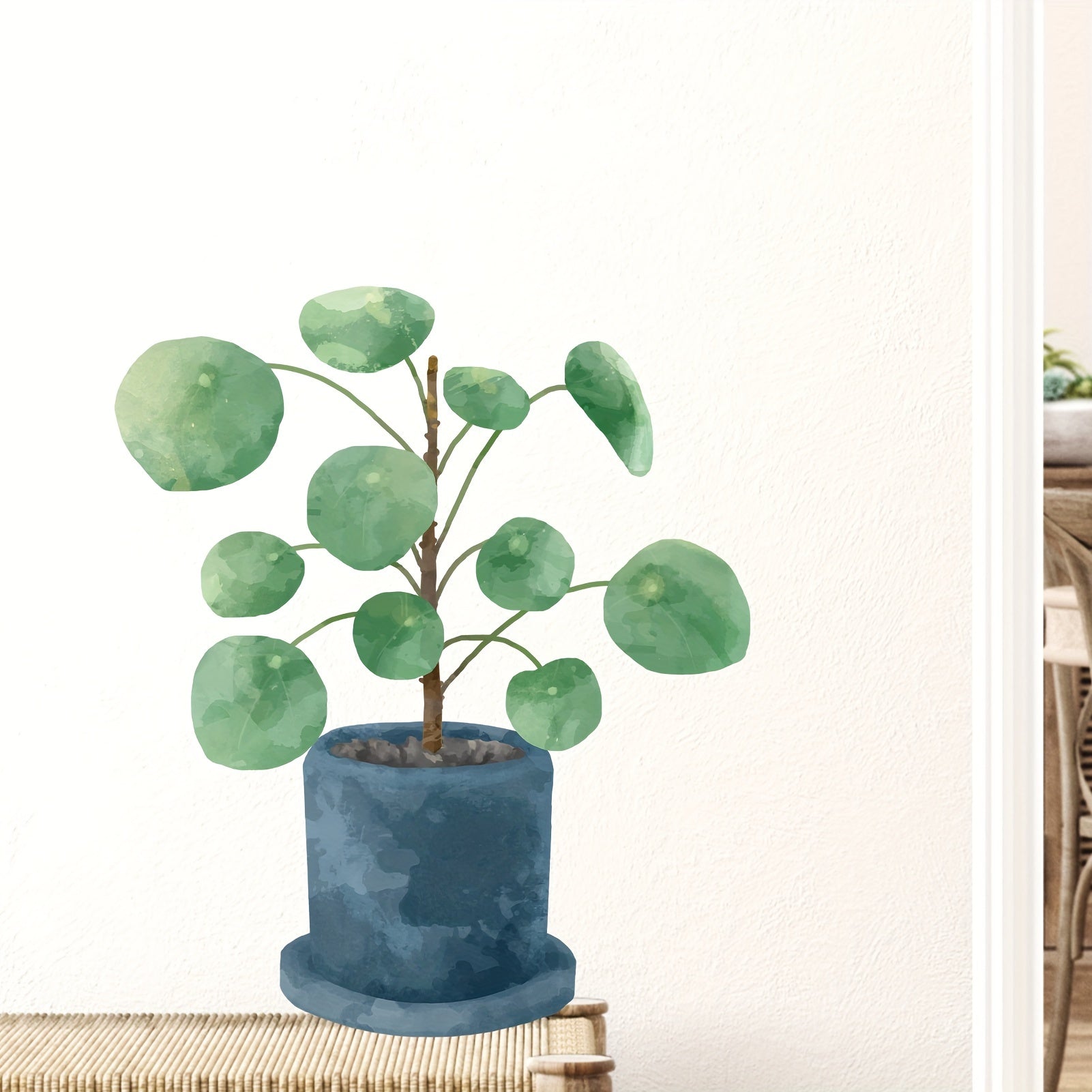 Green Leaves Wall Decal Peel And Stick Removable Sticker