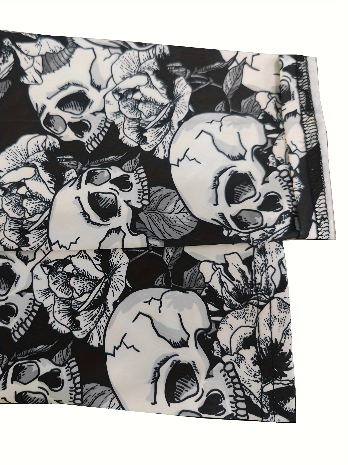 Skull Print Skinny Leggings Elastic Waist Stretchy Leggings