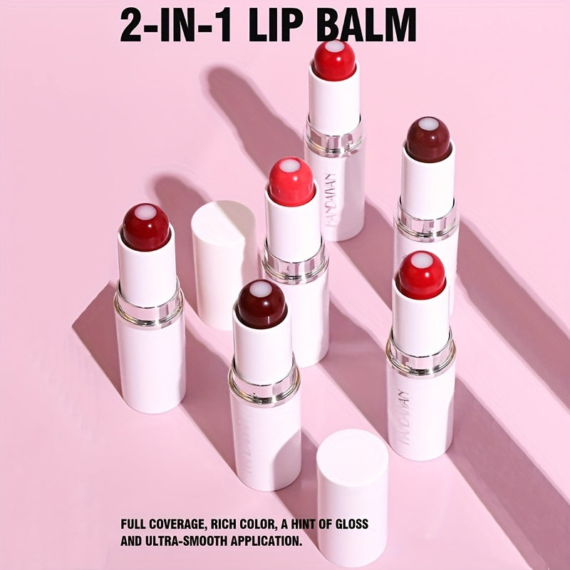 Matte Lip Balm Lipstick 2-in-1 Moisturizing Long Lasting Makeup