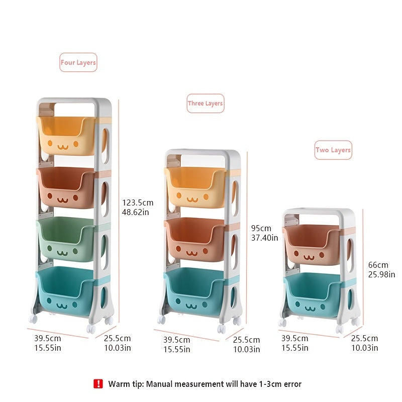 1pc Kids Toy Storage Rack High Appearance Level Room Decoration
