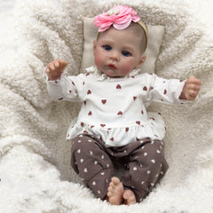 Realistic Reborn Kids Doll Soft Handcrafted 3D Skin with Visible Veins