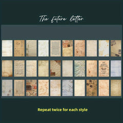 60pcs Retro Plant Background Paper Memo Pad for Journals & Planners