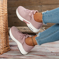 Lace Mesh Sports Shoes Air Cushion Casual Running Shoes Women's