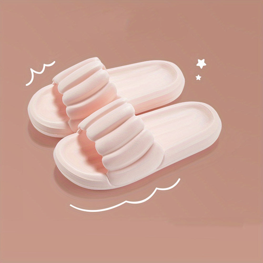 Women's Solid Slides Soft Sole Home Shoes