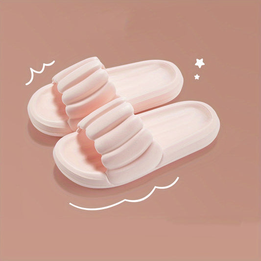 Women's Solid Slides Soft Sole Home Shoes