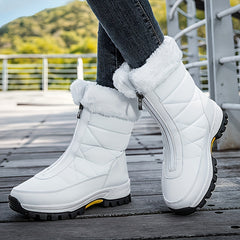 Women's Non-slip Snow Boots Thick Bottom Warm High Top Shoes