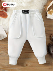 Baby's Casual Pants with Pockets Kid's Trousers Leggings