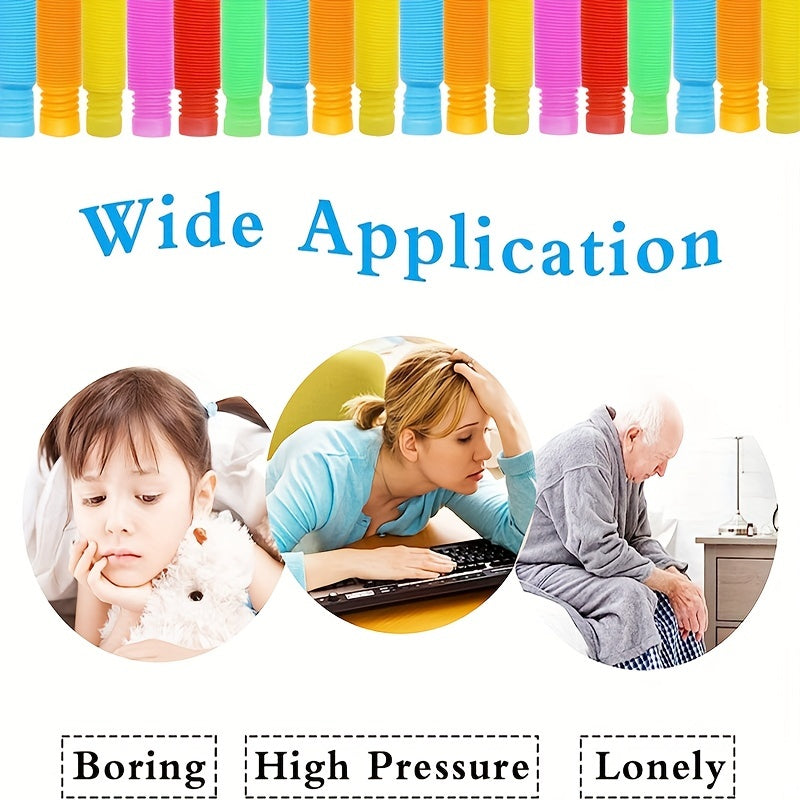 20pcs Pop Tube Fidget Toys & Party Supplies for Stress Relief Puzzle Learning