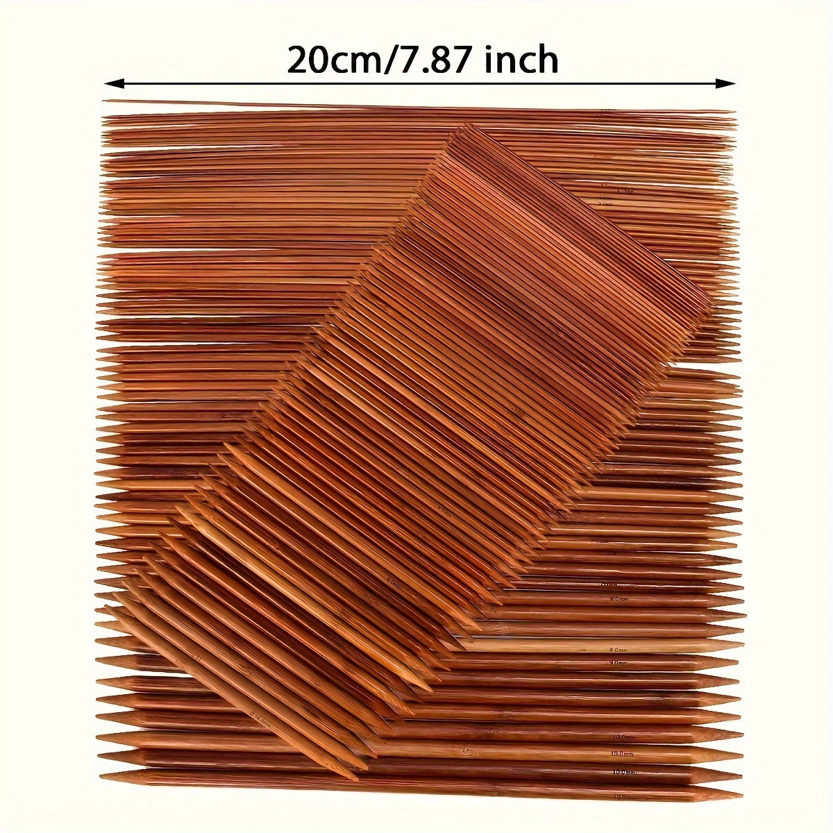 75pcs Carbonized Single Needle Stick Bamboo Sweater Needle