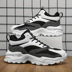 Men's Block Ankle Top Chunky Sneakers For Gym