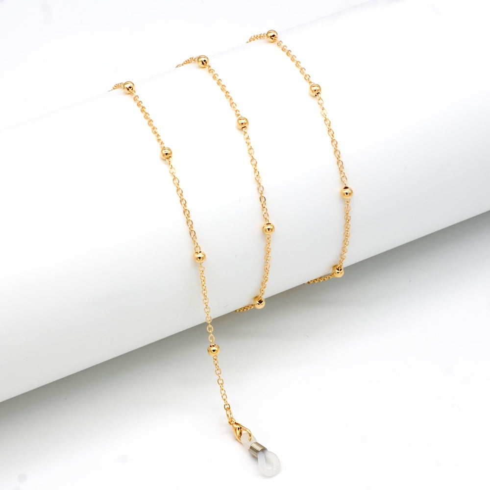 Metal Men Eyeglass Chains Reading Beaded Glasses Chain Necklace