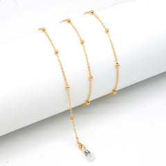 Metal Men Eyeglass Chains Reading Beaded Glasses Chain Necklace