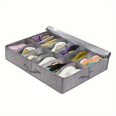 Geometric Pattern Underbed Shoes Bag Dustproof Organizer