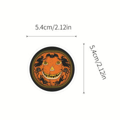 60pcs Halloween Stickers Pumpkins & Spooky Vinyl Pack Water Bottles