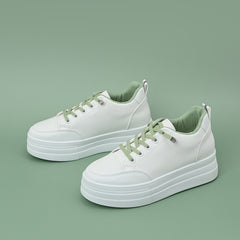 Platform Sneakers Lifting Thick Sole Low Top Women's Shoes