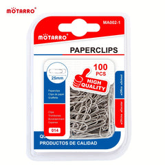 100 Counts 25mm Paper Clips for School & Office Supplies
