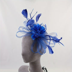 Vintage Floral & Feather Hair Accessory
