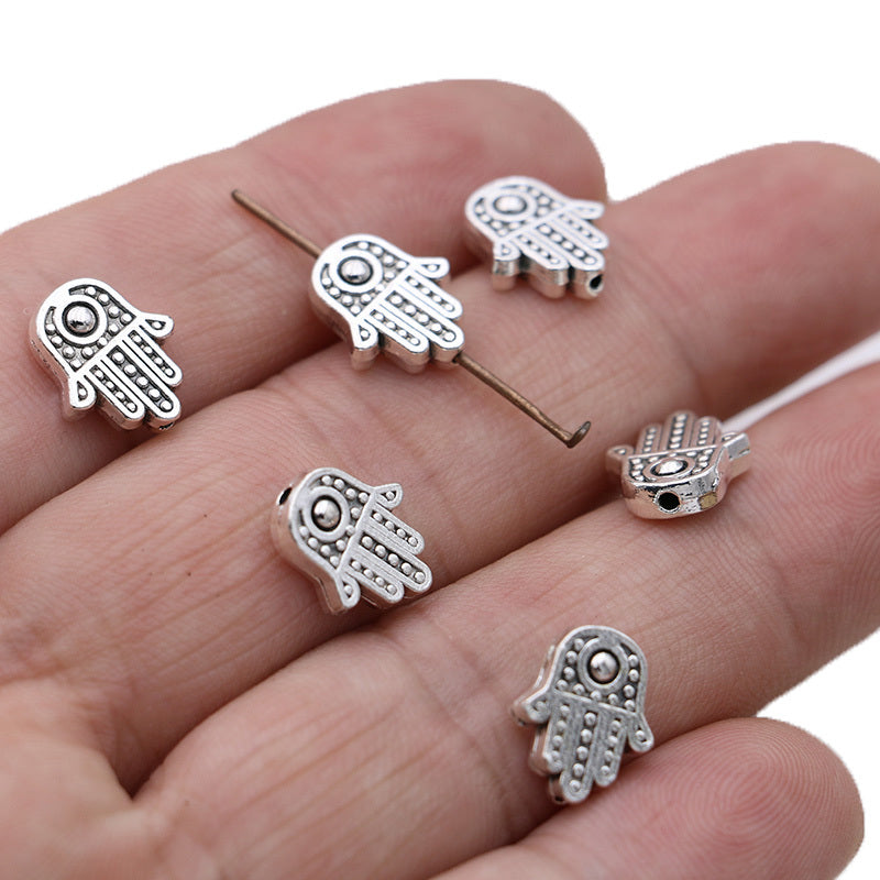 20Pcs Fatima Hand Loose Spacer Beads Jewelry Making DIY Craft