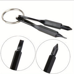 Slotted Cross Screwdriver Keychain for Camping Hiking Bag