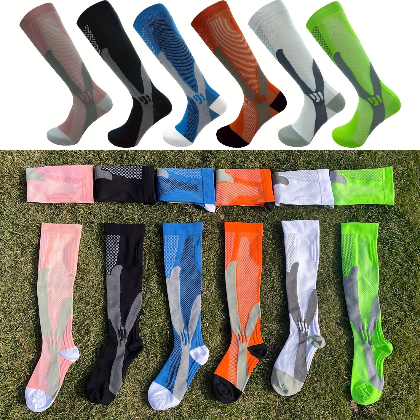 Men's Compression Sport Socks Sweat Absorbing Breathable Socks