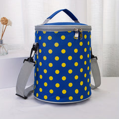 Portable Round Insulated Bag Thick Aluminum Foil Lunch Bag