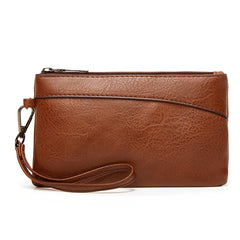 Women's Retro Faux Leather Wallet Clutch Bag