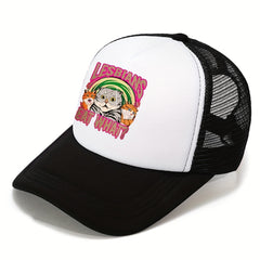 Outdoor Baseball Cap Sun Hat Mesh Breathable Dad Trucker Hat
