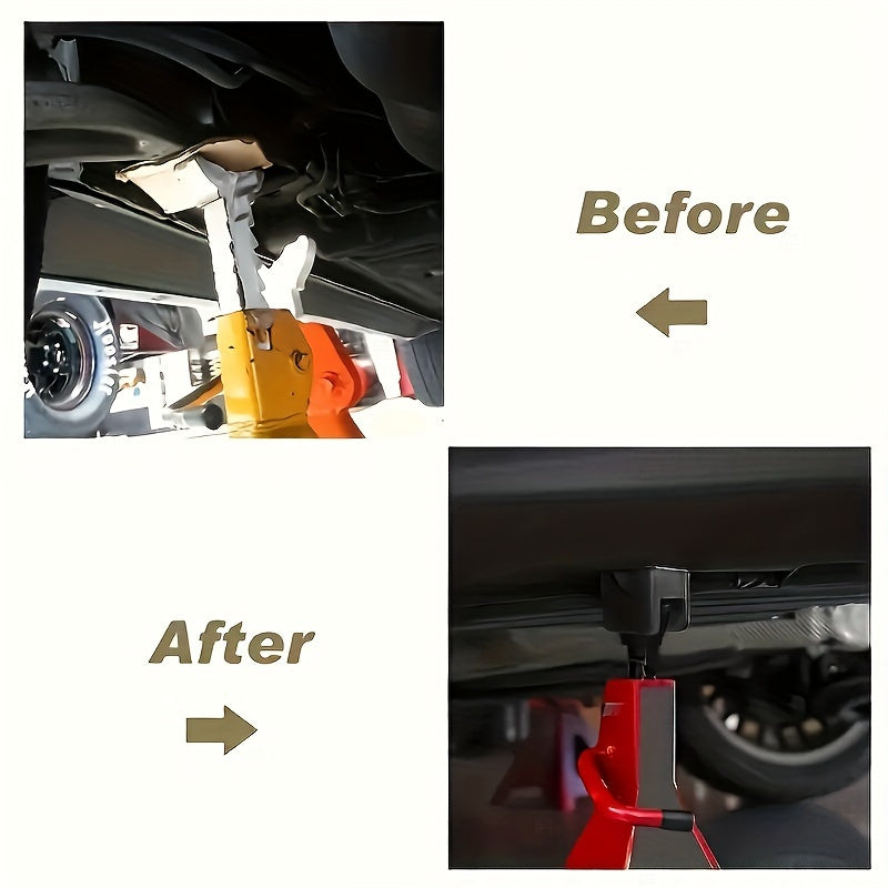 1pc Car Repair Slotted Frame Rail Floor Jack Rubber Pad