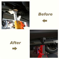 1pc Car Repair Slotted Frame Rail Floor Jack Rubber Pad