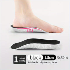 Height Increase Insoles Arch Support Orthopedic Shoe Pads