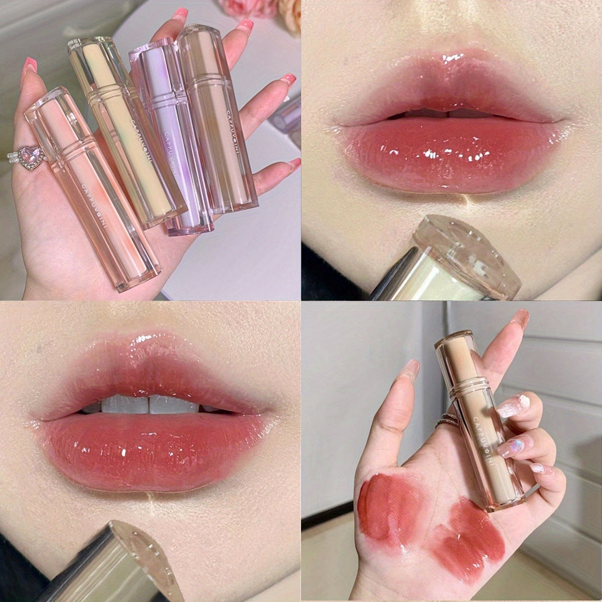 Dewy Lip Gloss Ice Tea Tone Lip Balm Nourishing Lip Glaze