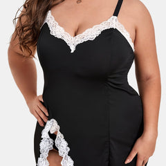 Lace Trim V Neck Cami Sleep Dress