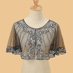 Thin Lace Shawl Striped Short Shawl Wraps Party Evening Dresses Decorative Shawl